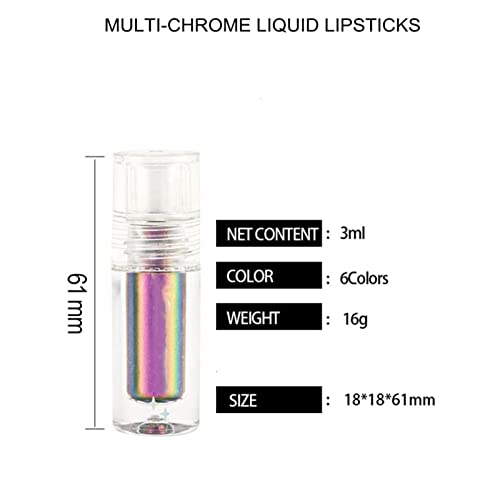 Течно червило Sydry Chic-Chat Multi-Chrome Liquid Lipsticks, Течни червила Chic-Chat™ Multi-Chrome Liquid Lipsticks (Пълен комплект,