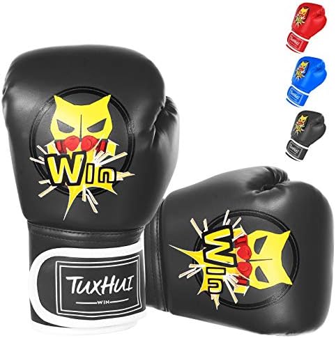 TUXHUI Детски Боксови Ръкавици за Момчета И Момичета Младежки Възраст 5-12 Години на Спортни Ръкавици за Боксова Круша Кикбоксинга