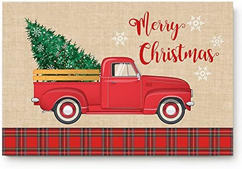 Мат весела Коледа, Коледен Декоративен Мат, Коледни Изтривалки за входната врата, Коледно Дърво, Подложка за вратата на Камиона,