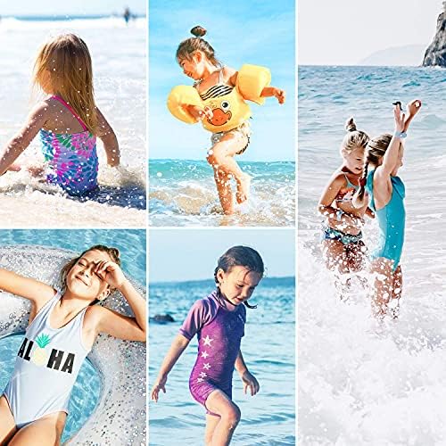 Zando/Цели Бански за Момичета, Бански костюми за Деца, хавлии за Плаж, Бански костюм на Русалка за Момиченца, Подаръци за 2-8 Години