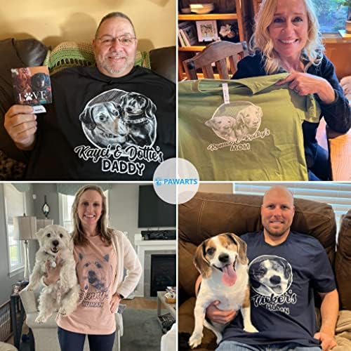 Персонални Тениска за Кучета Pawarts - Тениски за Кучета за Мъже и Жени, Индивидуално, по Риза, за Баща на Кучето
