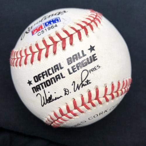 Франк Робинсън, 1-ви играч, завоювал титлата MVP В ХОЛАНДИЯ, подписано на Бейзболен PSA / Бейзболни топки С ДНК-автограф