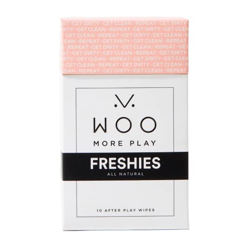Woo More Play Freshies: Натурални кърпи за женската интимност с кокосово масло и алое Вера, укрепване на здравето на жените и помага за облекчаване на дразнене - Веганские и б?