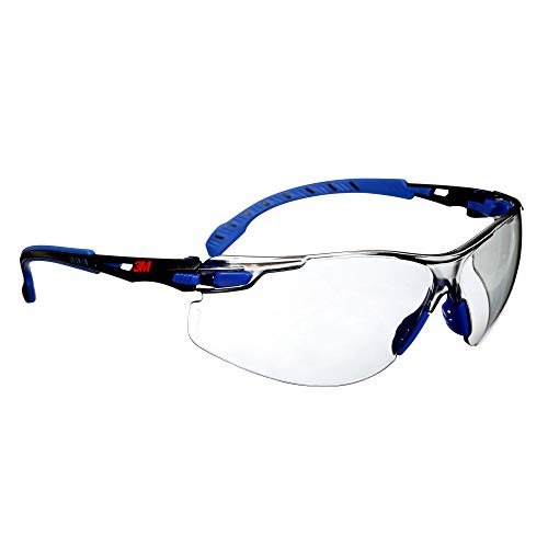 Защитни очила 3M Solus 1000 Series ANSI Z87 Scotchgard С фарове за мъгла Прозрачни лещи В белязана от ниско-профил Синя/Черна рамка