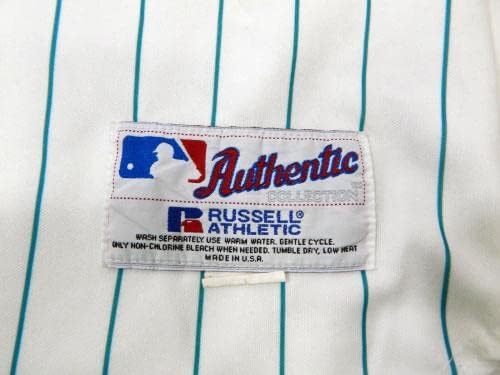 1998-02 Флорида Марлинз Вик Даренсбург #37 Използвана в играта Бяла риза DP14196 - Използваните в играта тениски MLB