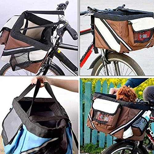 LIANXIAO - Велосипедни Пренасяне за кучета, Лесно за Инсталиране Свалящ Велосипедна чанта с Големи Странични джобове, Переноска за домашни любимци /Раница-бустер за ку?