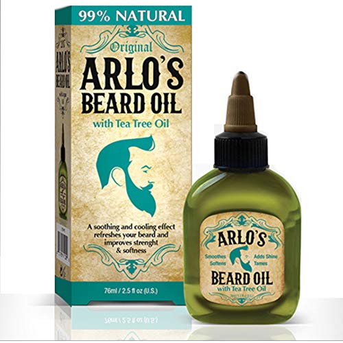 Мъжки комплект за оформяне на брада Arlo's Премиум-клас от 5 теми с Масло за оформяне на брада от Чаено дърво 2,5 грама Масло