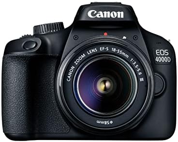 Комплект Canon EOS 4000D + EF-S 18-55 DC III, 3011C003 (DC III) (международна модел)
