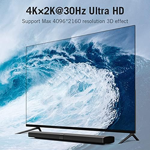 TBIIEXFL Преминете 4K 5 в 1 Изход за 360 Smart HDTV PC HDR 5-Сплитер 5x1 Адаптер-ключ
