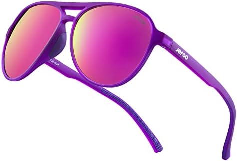 Jefoo Поляризирани Слънчеви Очила-Авиатори за Жени И Мъже, Ретро-Модерни Спортни Слънчеви Очила за Защита от UV400 на Открито