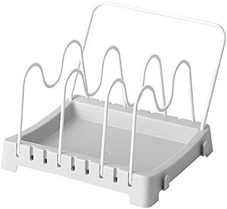 VCETO Многофункционален Кухненски Рафтове За Съхранение на Тиган-Тенджери с капак, Багажник За Съхранение на дъска за Табла за Рафтове