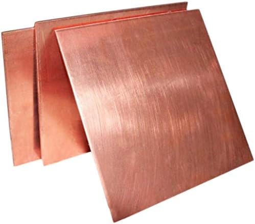 Меден лист метал YIWANGO от фолио 99,9% Cu идеален за архитектурни приложения Дебелина на медни листа (Размер: 200 мм x 300