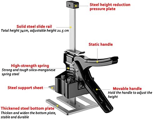 DUEBEL 2 Опаковки Трудозатратный Рычажный Шкаф за инструменти Лифт за Гипсокартон Ръчни инструменти Крик До 170 кг Лифт за дъски