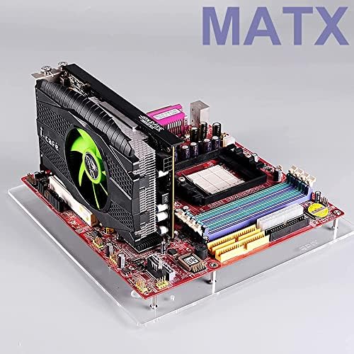 Тест Щанд EDIY PC с отворена Рамка ITX ATX и Mini ITX MATX EATX дънна Платка Прозрачна Акрилна Калъф За компютър с Оверлоком