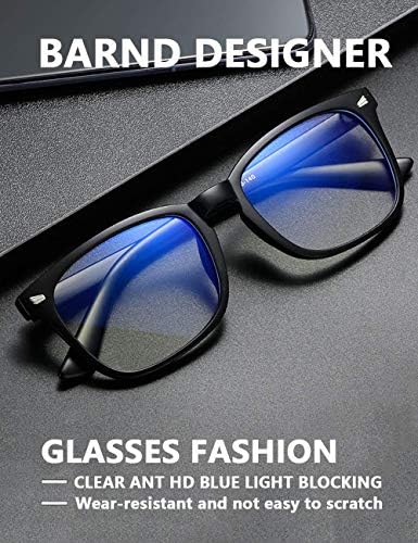 Блокиране на Синя Светлина Очила, Квадратни Рамки За Очила Зубър, Очилата За компютърни игри със Защита от Син Лъч, Защита От Пренапрежение на очите и Ултравиолетов