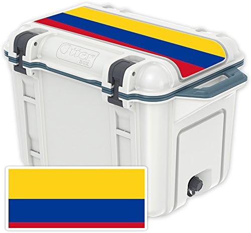 Калъф MightySkins (охладител в комплекта не са включени), Съвместим с капак охладител OtterBox Venture 45 кв. - Колумбийски флаг | Защитен,