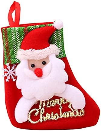 Коледна Украса за Отглеждане, 2021 Персонализирани Коледни Чорапи с 3D Снежинкой Дядо коледа, Снежен човек, Северния Елен за Семейна