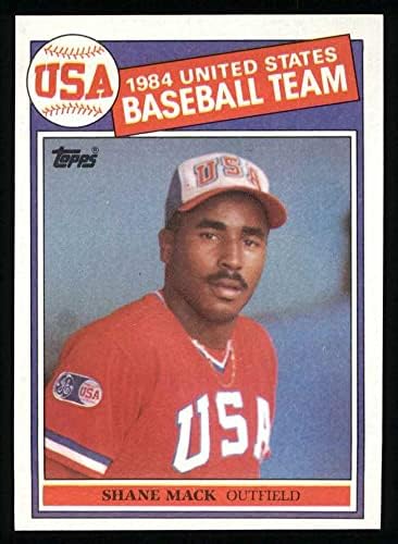 1985 Topps # 398 Отборът на САЩ Шейн Мак (Бейзболна картичка) NM / MT