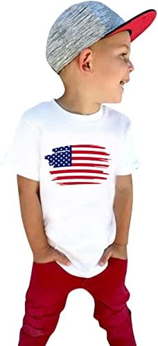 Ikevan/Майк За момчета, Тениски За Деца, За малки Момичета И Момчета, на 4 Юли, Лятна Тениска С Къс Ръкав на Деня на Независимостта,