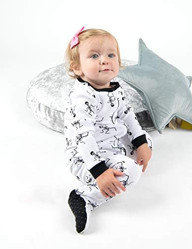 Пижами за крака Leveret За малки момчета и момичета, Пижами на Хелоуин от памук, за бебета и малки деца (от 0 месеца