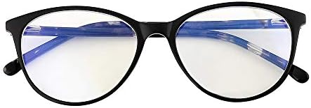 Gudzws Сини светозащитные очила за четене, считывающие устройства, ретро-ацетатный черен