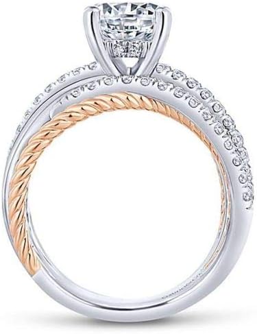 Ploy Pailin, сребро 925 проба, набор от бели топазов, безкрайност, модни бижута, женски венчален пръстен, Sz 5-10 (5)