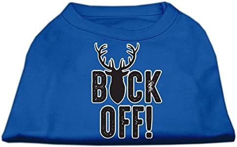 Тениска за кучета с Трафаретным принтом Mirage Pet Products Buck, Размер 16, светло синьо