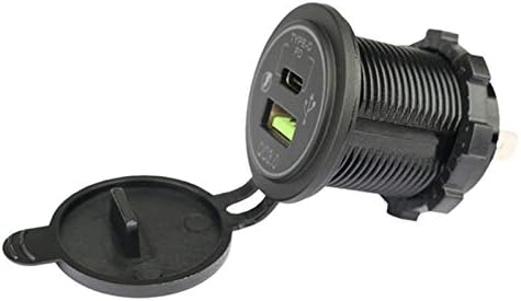 DaMohony USB Зарядно за Кола 12-24 В Двойна QC3.0 Зарядно Устройство Адаптер за Захранване Изход Led Лампа за Лодки, Мотоциклети