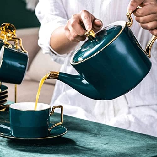 Съвременните Чайници Порцеланов Чайник За Заваряване На Неръждаема Стомана, Цветната Кана С Ронлива Листа, Чайници
