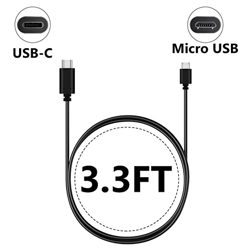 Кабел за микрофон GEEKRIA for Creators от USB-C до Micro USB Съвместим с Shure MV7, MV88 +, MV5, MV51, MVi, Разменени микрофон