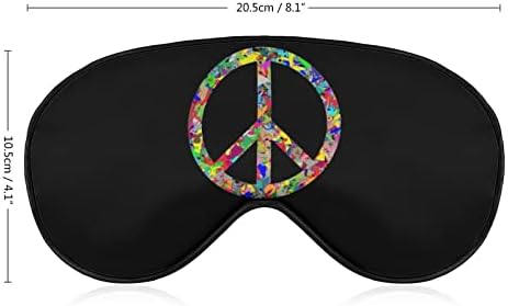 Маска за Очи с Логото Peace Sleep Сладко Blindfold Eye Covers Сенки за очи за Мъже Подаръци за Жени