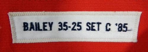 1985 Хюстън Астрос Марк Бейли 6 Използвани в играта Бели Панталони 35-25 DP24439 - Използваните в играта панталони MLB