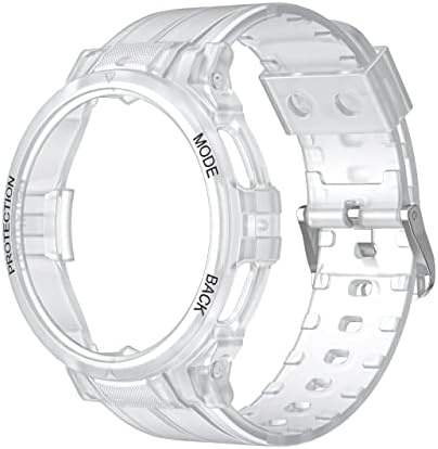 Съвместимост с Samsung Galaxy Watch 5 Pro Каишка 45 мм, едно Парче калъф за часа, Армейски Спортен Здрав Защитен калъф за Galaxy Watch