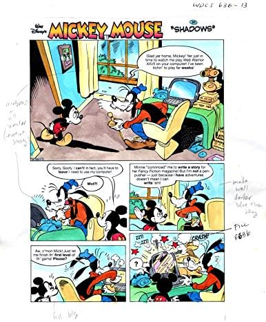 Ръководство за раскрашиванию комикси Мики Маус Ръчно 2003 Уолт Дисни 636-13