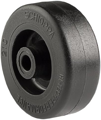 Schioppa Р. 210 TB - Черно R. 210 TB-Колелото от термопластичной гума с диаметър 2 инча и ширина 3/4 инча, Плосък дизайн на протектора,