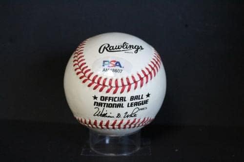Бил Джургес Подписа Бейзболен Автограф Auto PSA/DNA AM48607 - Бейзболни топки с Автографи
