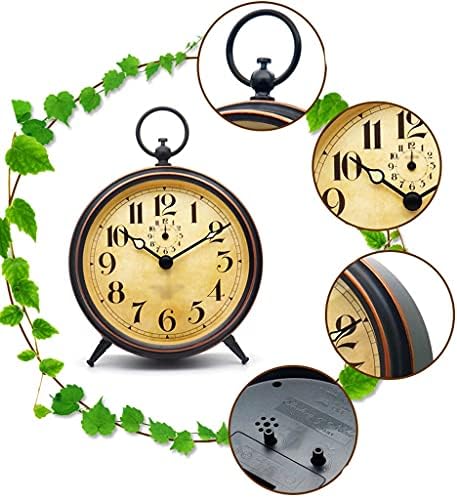 UXZDX Класически Ретро alarm clock Метален Модерен Ретро Настолен Будилник за Събуждане В Спалнята Настолен Будилник, Настолни Часовници Подарък