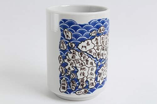 Прибори Mino Японска керамика Суши Юноми Чаван Чаена чаша Карта на Япония от епохата на Сэнгоку произведено в Япония (внос от Япония)