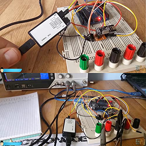 DKARDU USB Логически Анализатор Устройство 24 Mhz 8CH 8 Канален UART IIC SPI отстраняване на Грешки с Мини USB Кабел Dupont Кабел 6 Цвята Тестове Кука Клип на Комплект за Arduino FPGA M100 ВСС