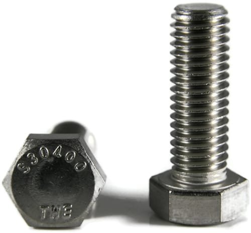 Крепежни елементи Newport 5/8 инча x 3 инча Винт с шестоъгълни глави са 18-8 от неръждаема стомана (Количество: 25 бр.) Болт с шестоъгълни