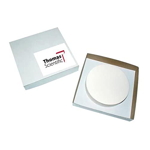 Висококачествена филтърна хартия Thomas CFP2-185 от целулоза, 8 микрона, Средно-бавно оборота, клас CFP2, диаметър 18,5 см (опаковка по 100 броя)