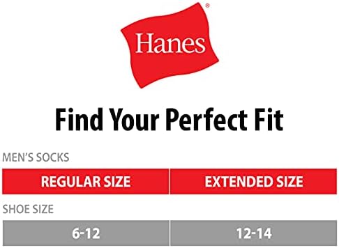 Мъжки изолирана чорапи за екипажа от Hanes, се издават в 6, 8 и 12 опаковки