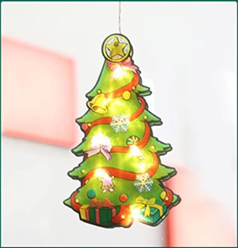 luckymeet Коледни Декоративни Светлини, Празнична аранжировка на Витрини на Магазина Макет на Сцената Лампа за Присоске дрънкулки Christmastree