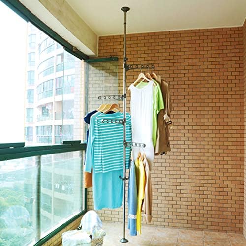 Hershii Регулируема Закачалка за дрехи от композитен тръби от неръждаема стомана / ABS / PP, Закачалка за сушене на дрехи, Закачалка