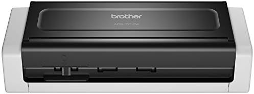 Безжична компактен настолен скенер Brother ADS-1700 W, висока скорост на сканиране, лесен за употреба, идеални за дома, офиса или професионалисти в движение (обновена)