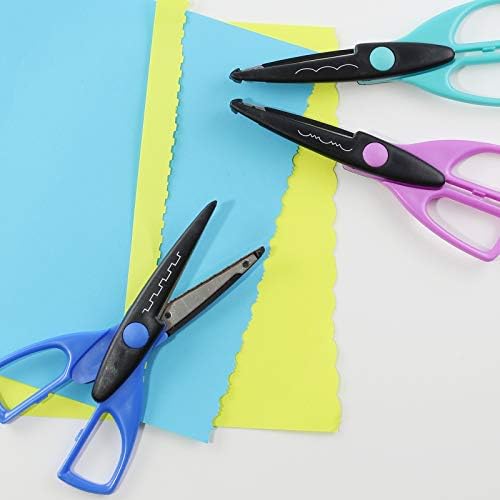 Набор от декоративни ножица за рязане на хартия Smart Craft, опаковка от 12 броя