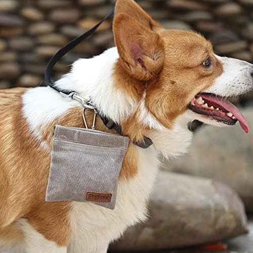 Чанта за Лакомство за кучета, Чанта за Дресура Кученца, Ръчна чанта за Дресура на кучета, включва Карабинер, за пътуване с Кученца или употреба на открито (Зелено)