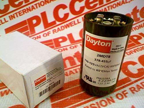 Височина DAYTON 2MDT8 3-3/8 инча, Пусков кондензатор, диаметър на су 1-13 / 16 инча, напрежение 110-125 v ac, Быстроразъемный