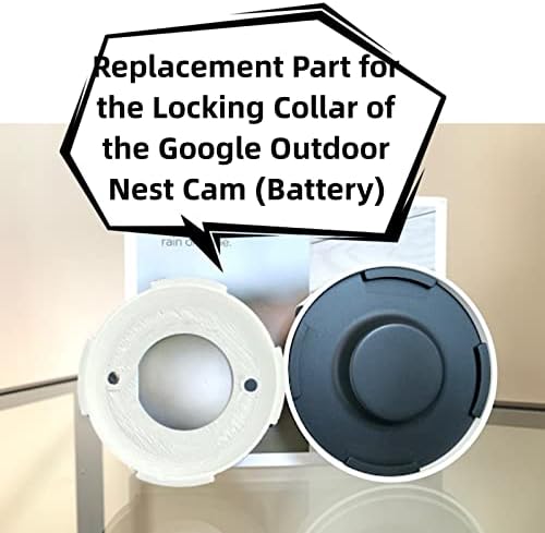 Дубликат част TEYOUYI за Nest Cam Outdoor (батерия) Определя скоба, Скоба за Nest Cam,Аксесоар за Nest Cam Outdoor (Батерия) Бял