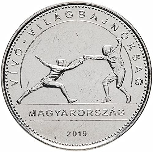 Унгария на световното Първенство по фехтовка в Будапеща 2019 г. Паметник на 50 Фулин Колекция CoinCoin Възпоменателна Монета